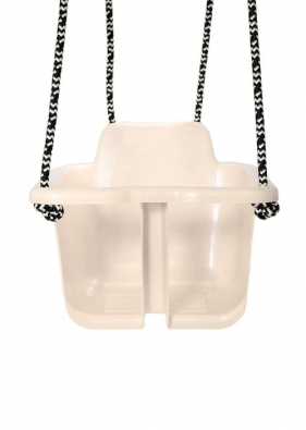 Huśtawka dziecięca ze sznurkami max 25kg Kolor soft neutral PLASTO