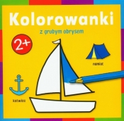 Kolorowanka z grubym obrysem. Podróż