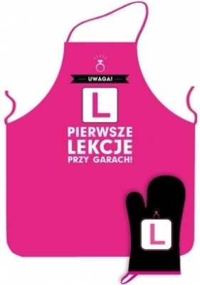 Pierwsze lekcje. Zestaw kuchenny: fartuch + rękawica