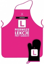 Pierwsze lekcje. Zestaw kuchenny: fartuch + rękawica