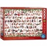  Puzzle 1000 Holiday Dogs 6000-093910+