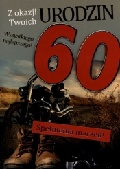 Karnet 60 Urodziny B6 mix wzorów GM-359