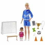 Barbie: Lalka Barbie - trenerka piłki nożnej (GLM47)