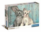 Puzzle - Compact Cat & Bunny, 500 el.