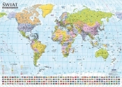 Świat Mapa polityczna i krajobrazowa tuba - Praca zbiorowa