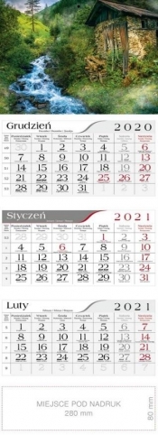 Kalendarz 2021 Trójdzielny Strumyk CRUX