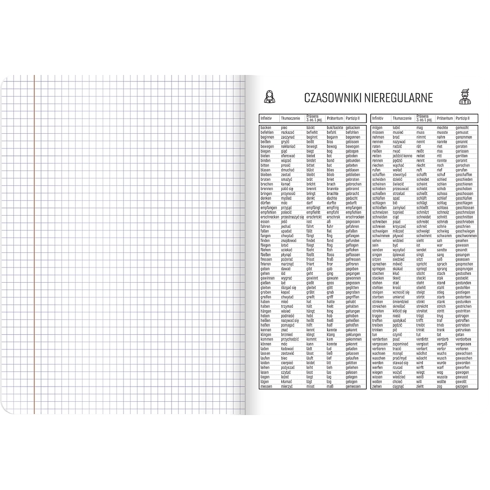 Zeszyt A5/60k kratka - J. Niemiecki