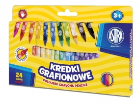 Kredki świecowe Astra z glinki kaolinowej, 24 kol. (316121006)