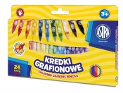 Kredki świecowe Astra z glinki kaolinowej, 24 kol. (316121006)