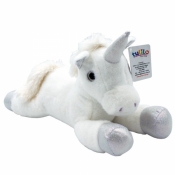 Maskotka Jednorożec Kaja leżący biały 37cm (5094b)
