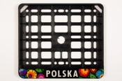 Nakładka motocyklowa - Polska czarna FOLKSTAR