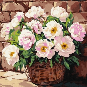 Malowanie po numerach - Delikatny aromat 40x40cm