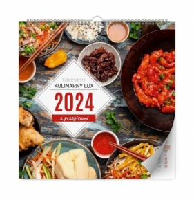 Kalendarz 2024 ścienny Lux kwadratowy Kulinarny