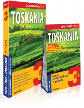 Toskania 3w1 przewodnik + atlas + mapa - Kowalska Kamila