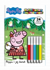 Peppa Pig Numerkowe kolorowanki cz. 2 Peppa i jej świat