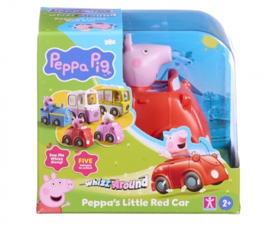 Świnka Peppa - pojazd na baterie, czerwone autko Peppy COP08338