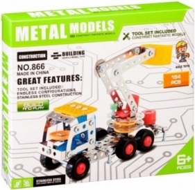Klocki konstrukcyjne metalowe 154el