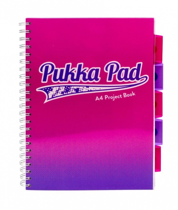 Kołozeszyt Pukka Pad Project Book Fusion a4 200k kratka różowy