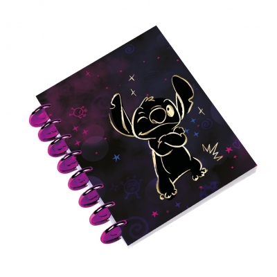 Kołobrulion A5 Disney Gold Stitch big ring 100 kartek wzór 1