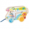  Pojazd drewniany do Ciągnięcia Camper Van1+
