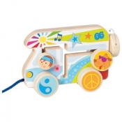 Pojazd drewniany do Ciągnięcia Camper Van