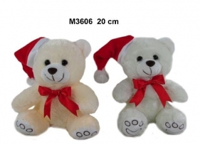 Miś świąteczny 20cm MIX