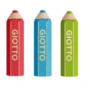 Gumka ołówek Giotto Happy Gomma, display 40 sztuk