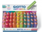 Gumka ołówek Giotto Happy Gomma, display 40 sztuk