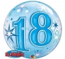 Balon foliowy Godan 18 urodziny bubble niebieski 56 cm (48439)