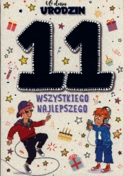 Karnet 11 urodziny chłopca PR-058