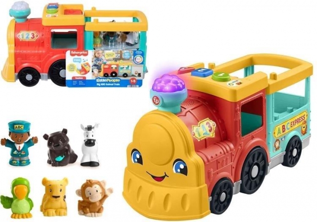 Fisher Price LP duży abc animal train wersja NL