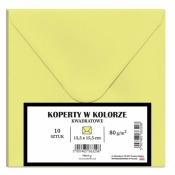 Koperty A5 blady żółty 10szt