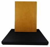 Leather Notebook Master brązowy linie - <br />