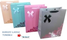 Torebka prezentowa L 12 sztuk mix (HXS 9736 L)