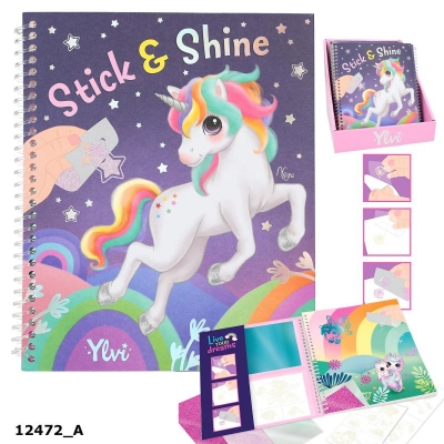 <img src='https://webimage.pl/pics/399/4/d4010070654399.jpg' style='height:440px' /> Kolorowanka Stick and Shine Jednorożec Ylvi 12472A