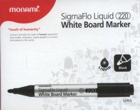 Marker do tablic Monami SigmaFlo 220 czarny 12 sztuk