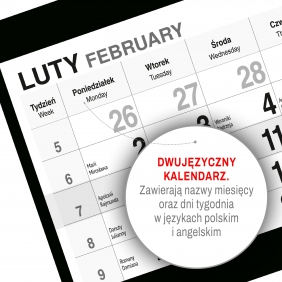 Kalendarz 2026 Trójdzielny - Pies