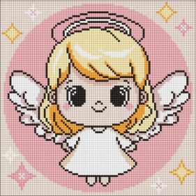 Diamentowa mozaika Kids - Święty Aniołek 30x30cm