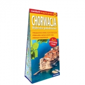 Chorwacja. Wybrzeże południowe; laminowany map&guide (2w1: przewodnik i mapa)