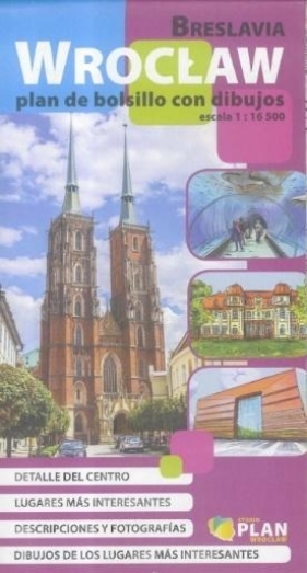 Plan kieszonkowy rysunkowy wersja hiszp. - Wrocław - Opracowanie zbiorowe