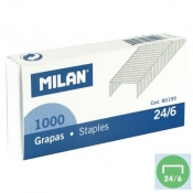 Zszywki metalowe Milan 24/6, 1000 sztuk