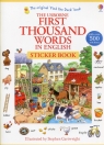 First Thousand Words in English Sticker Book Amery Heather