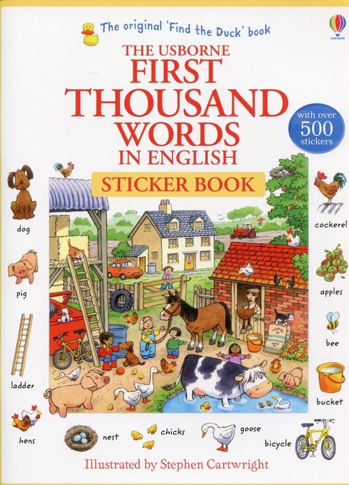 First Thousand Words in English Sticker Book