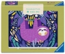 Ravensburger, Puzzle Mini 100: Uśmiech fioletowego leniwca (12002040)