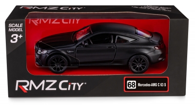 <img src='https://webimage.pl/pics/400/1/d5905422111400.jpg' style='height:440px' /> RMZ City Mercedes-Benz C63 S AMG Coupe 2019 Matte czarny w skali 1:35