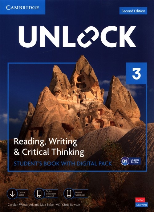 <img src='https://webimage.pl/pics/400/1/d9781009031400.jpg' style='height:440px' /> Unlock. Second Edition 3. Reading, Writing and Critical Thinking. Student's Book with Digital Pack