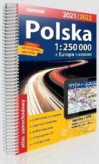 Atlas samachodowy Polska+Eur. 1:250 000 2020/2021