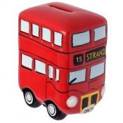 Ceramiczny Skarbonka - londyński autobus