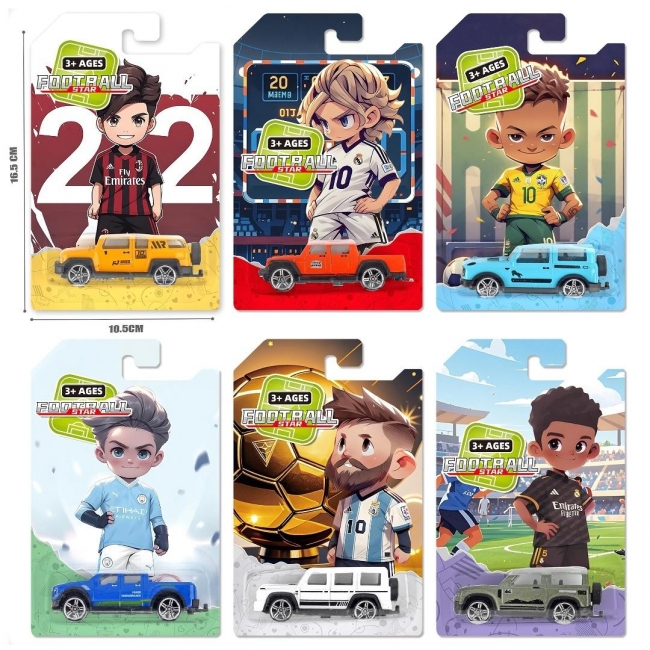 Auto metal 1:64 16,5x10,8x3,5cm MIX