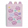 Pembe kołonotes A4 z wypustkami